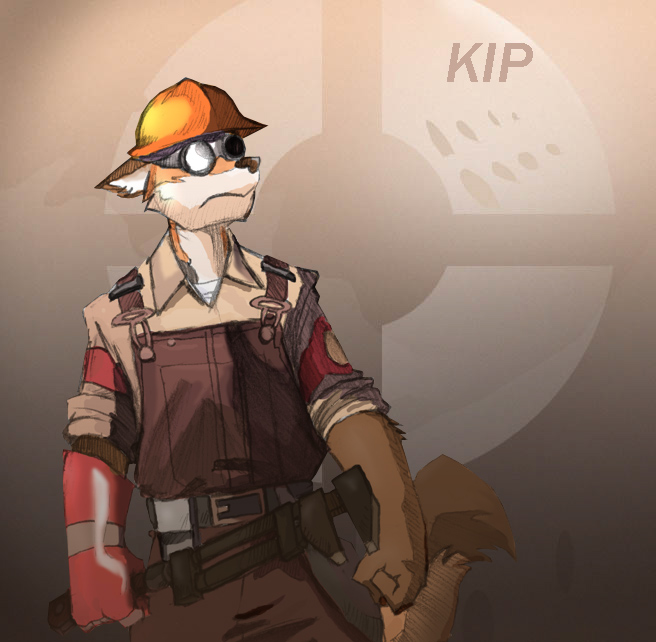 ayato engineer_(team_fortress_2) goggles hard_hat helmet kipfox male solo team_fortress_2 worker wrench