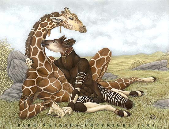 dark_natasha gay giraffe hooves licking male okapi penis tongue