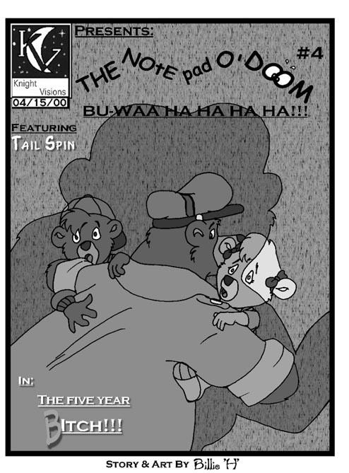 comic disney english_text greyscale kit_cloudkicker molly_cunningham monochrome rebecca_cunningham talespin text the_five_year_bitch unknown_artist