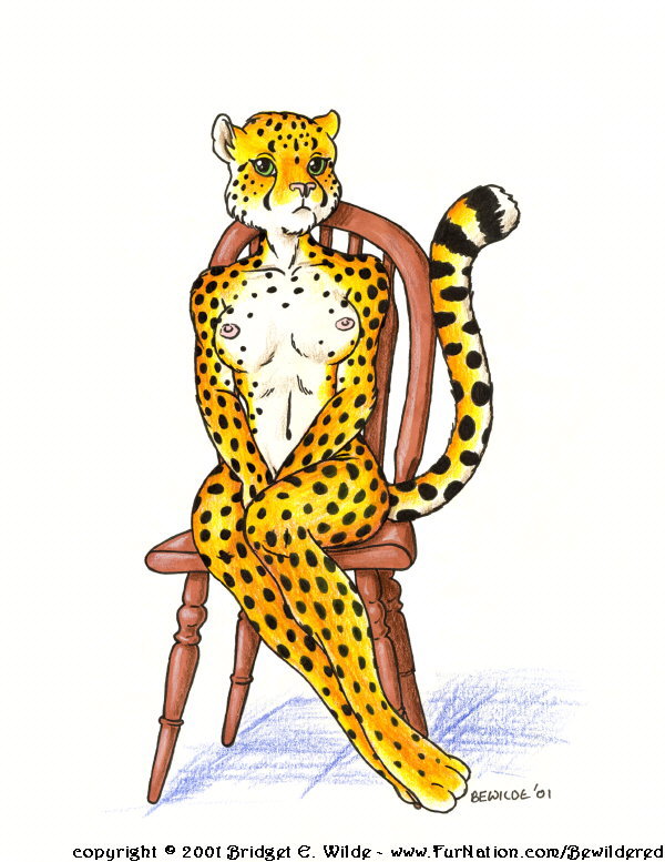 breasts bridget_e_wilde cheetah feline female nude solo