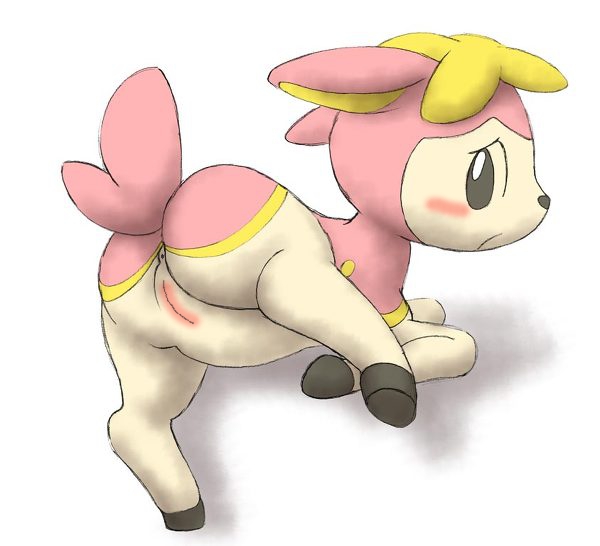 anus deerling female hooves looking_at_viewer nintendo plain_background pok&#233;mon pokemon pussy solo unknown_artist video_games white_background