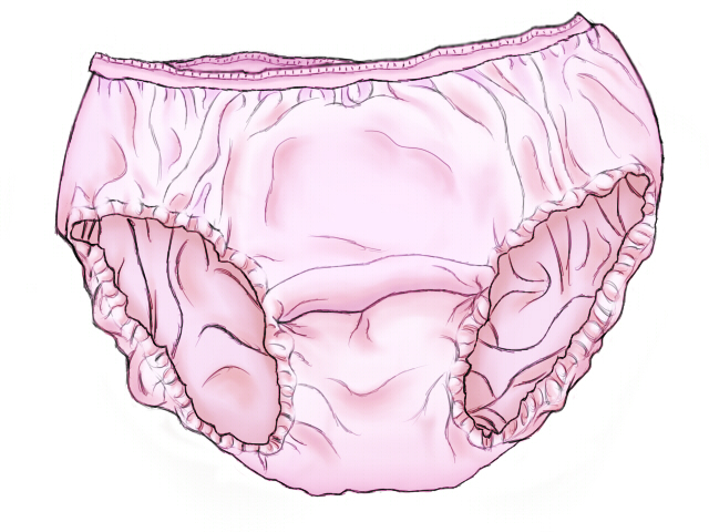 bad_pixiv_id belboz no_humans panties pink_panties realistic simple_background underwear