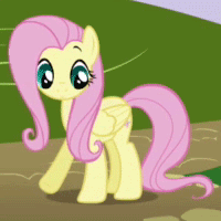 cute cutie_mark equine female feral fluttershy_(mlp) friendship_is_magic gif horse low_res mammal my_little_pony pegasus pony shy solo unknown_artist wings