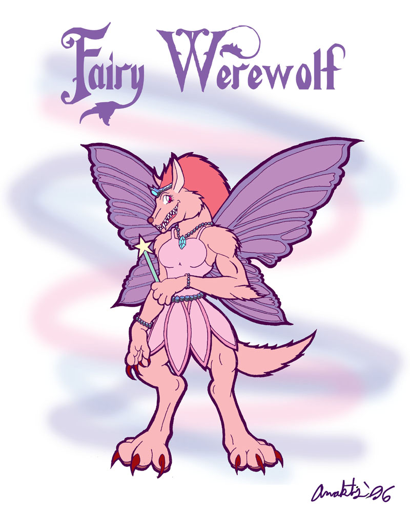 anaktis bracelet claws fairy fangs female jewelry necklace pink solo teeth tiara wand werewolf wings