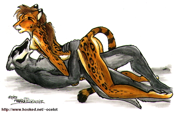 amara_telgemeier badger couple feline female len male oce ocelot sex straight
