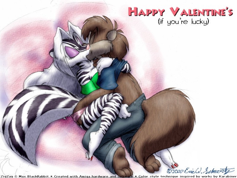 eric_schwartz female hand_in_panties kissing male skunk undressing valentines_day zig_zag