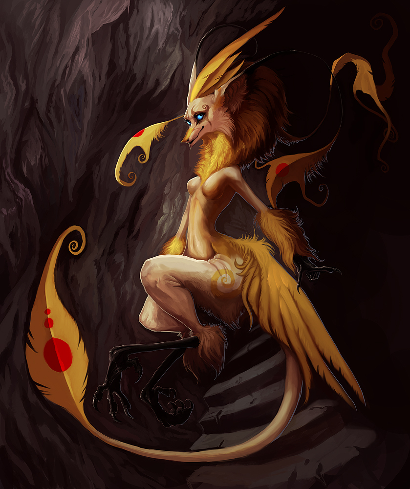 avian canine cave female floating golden hybrid maelice mammal slim solo steps tail_spot thin