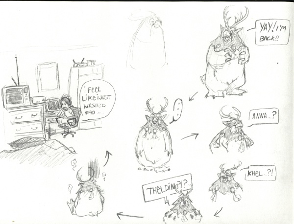 dialogue feathers female funny moonkin sad sefeiren sketch warcraft world_of_warcraft