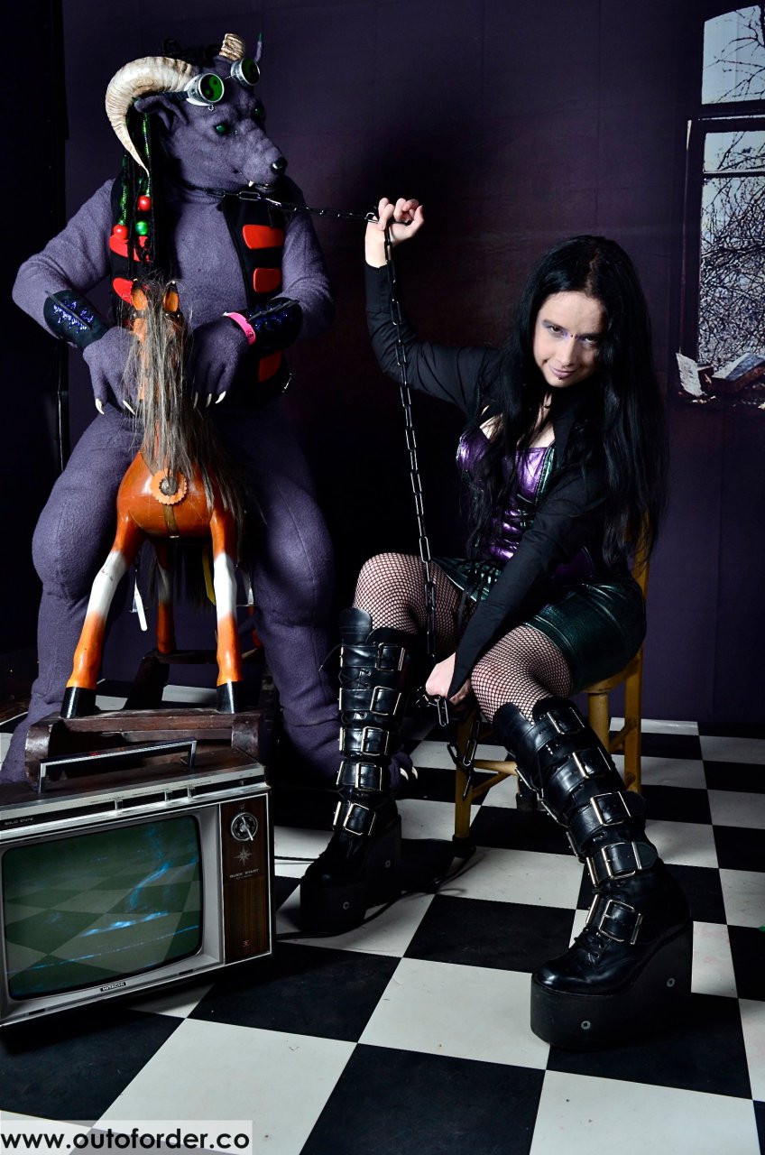 black_hair boots chain checkerboard corset cosplay domination equine eyewear female female_domination fetish fishnet fur fursuit gargoyle gauntlets goggles hair horn horse human leash long_hair mammal pet photo purple_fur real reflection rocking rocking_horse rubber skirt television tv unknown_artist vest white_claws window zuki zuki_akula