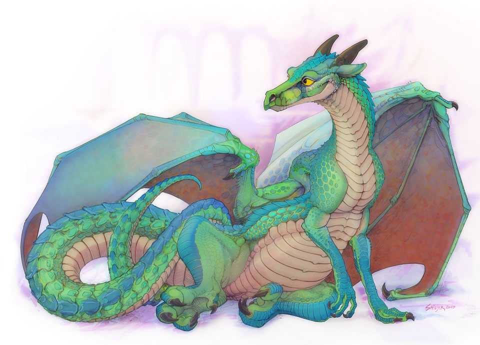 dragon female feral hindpaw horns matched_pair nude pussy scalie skadjer solo wings