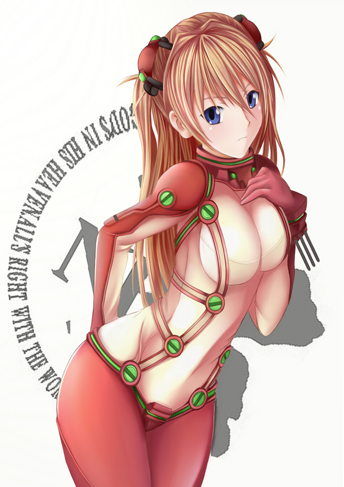 alternate_breast_size arm_behind_back bangs blue_eyes blush bodysuit bra breasts cowboy_shot english evangelion:_2.0_you_can_(not)_advance from_side hair_between_eyes hair_ornament hairpods hand_on_own_chest hips large_breasts logo long_hair looking_at_viewer nannacy7 neon_genesis_evangelion nerv orange_hair plugsuit rebuild_of_evangelion see-through shikinami_asuka_langley skin_tight solo souryuu_asuka_langley test_plugsuit turtleneck two_side_up underwear white_background