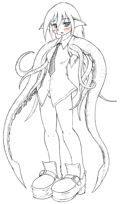 blush female solo tentacles unknown_artist