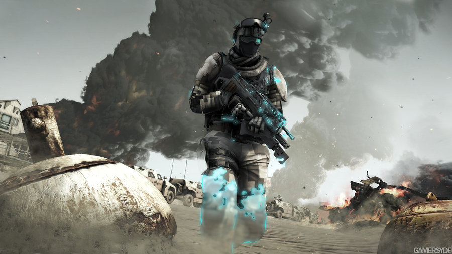 armor assault_rifle battlefield cloaking epic ghost_recon ghost_recon:_future_soldier goggles helmet infantry_vehicle smoke soldier