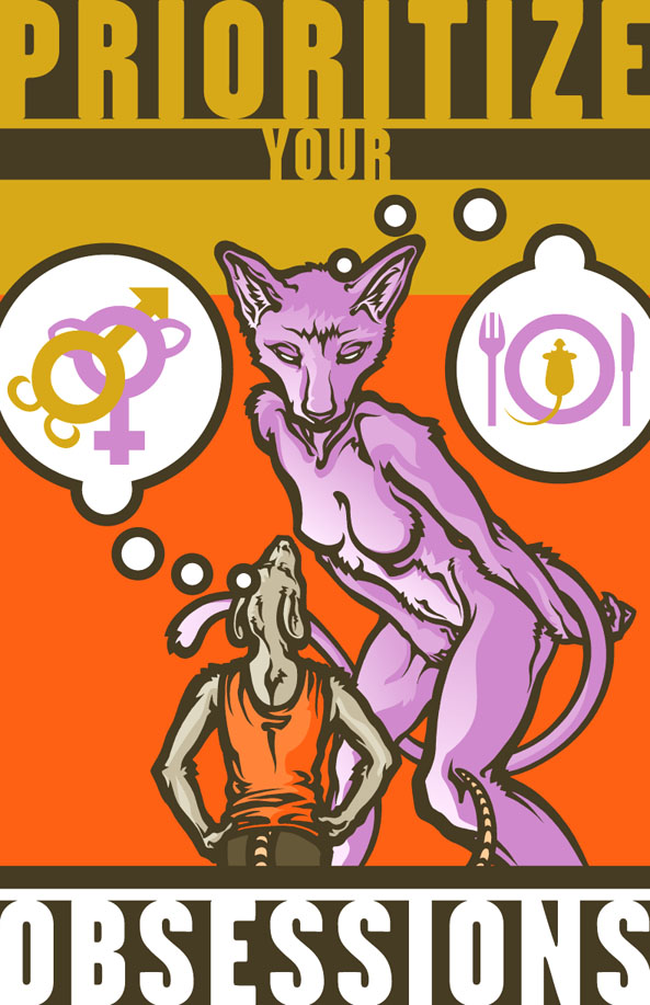 brown cat couple feline female imminent_vore it's_a_trap looking_at_each_other male naturally_censored nude poster predator_prey priorities pseudo_manitou purple rodent size_difference straight