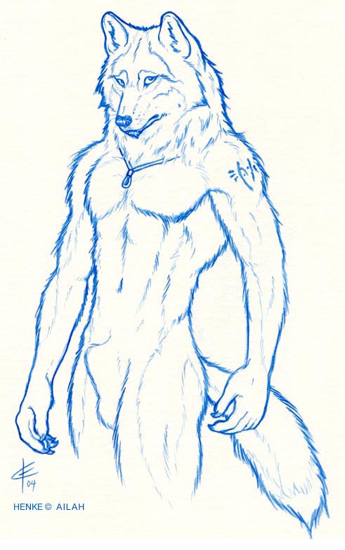 canine eric_elliott iisaw male nude sheath solo wolf