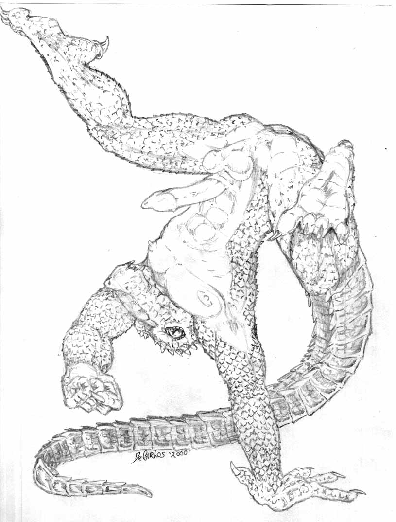 crocodile hindpaw lunarwolf male penis reptile scalie solo