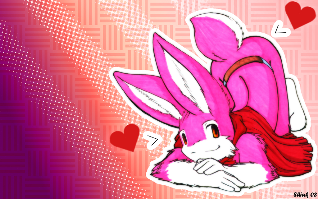 &hearts; lagomorph male pink rabbit shiuk solo