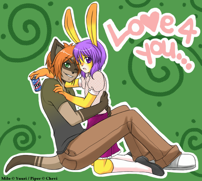 clothed cuddle female lagomorph love_4_you male meerkat milo piper rabbit shizuki soda