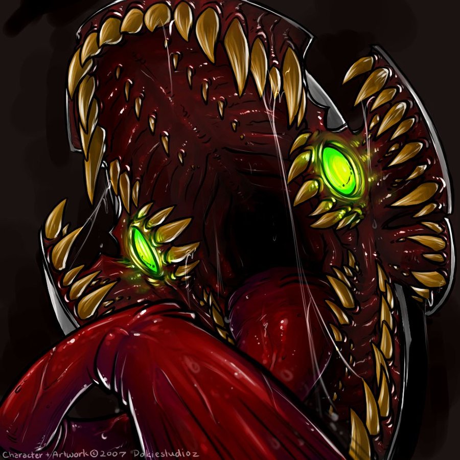 2007 alien dokiestudioz gaping_maw glowing_eyes langoliers long_tongue open_mouth pov saliva tongue toothy vore