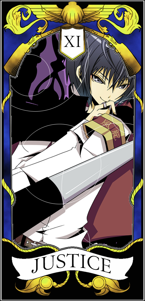 1boy character_request hibari_kyouya justice katekyo_hitman_reborn! male male_focus solo source_request tarot tarot_card the_justice