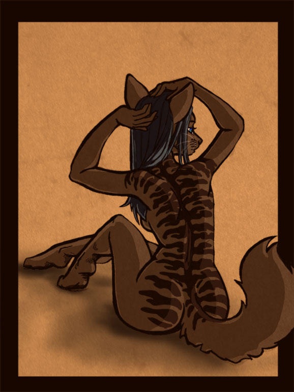 cat feline female nude tagme