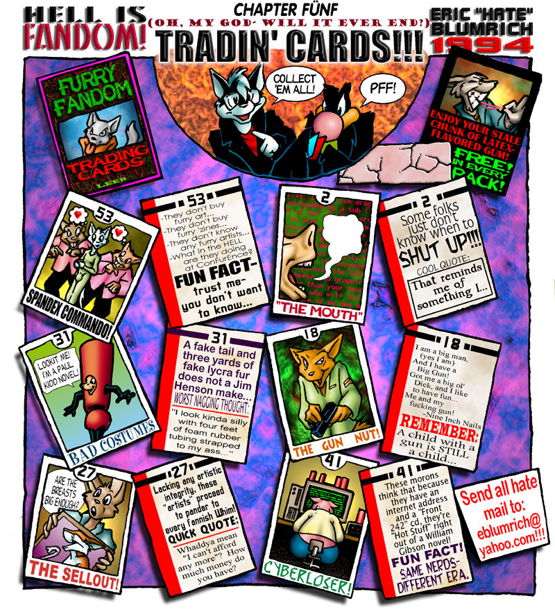 1994 comic eric_blumrich fandom furry_fandom life_in_fandom the_truth trading_card