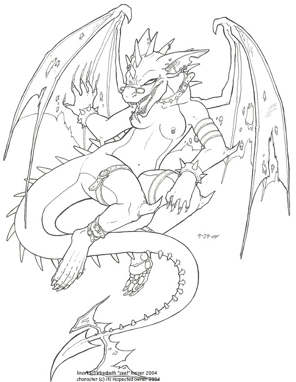 2004 breasts dragon female inks nude scalie seel_kaiser solo wings