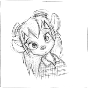 chip_n_dale_rescue_rangers cute disney female gadget_hackwrench mouse rodent sketch solo