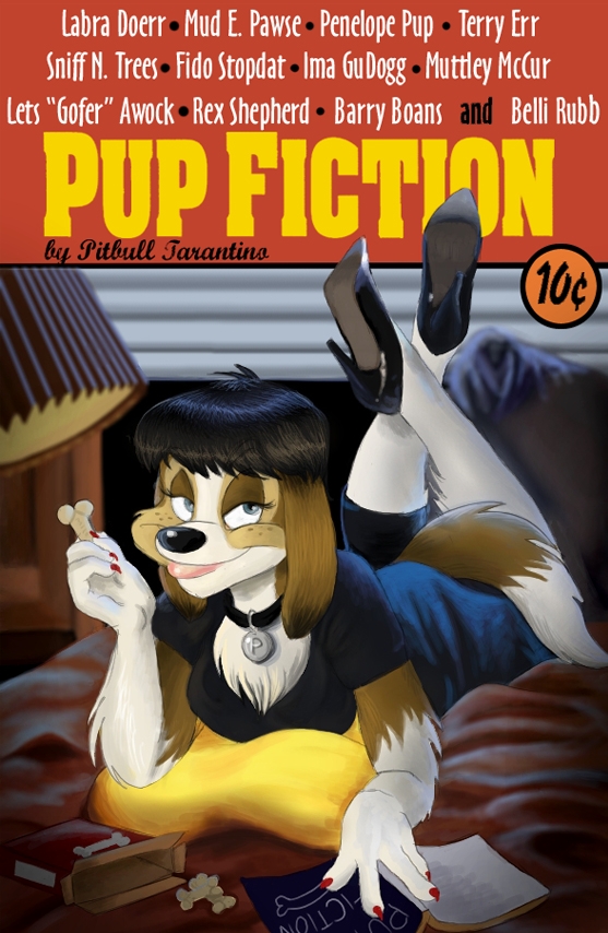 canine dog female movie parody poster pulp_fiction solo soundhound