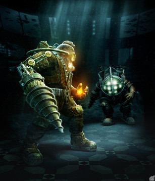 armor big_daddy big_daddy_(bioshock) bioshock bioshock_2 drill lowres subject_delta