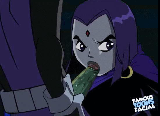 animated beast_boy dc famous-toons-facial raven teen_titans