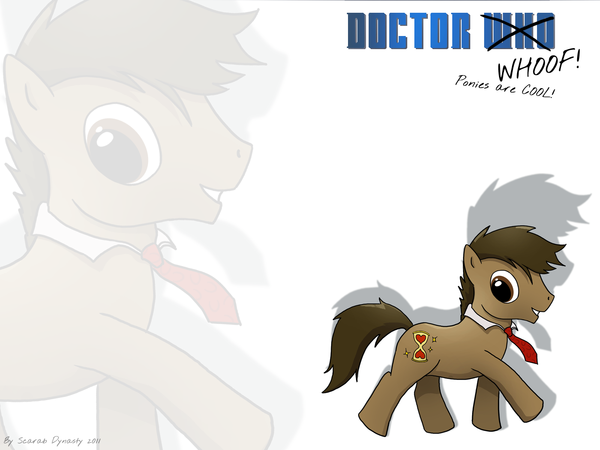 brown_eyes brown_hair crossover cutie_mark doctor_who doctor_whoof_(mlp) doctor_whooves_(mlp) equine feral friendship_is_magic hair horse male mammal my_little_pony necktie pony scarab_dynasty scarab_dynasty1 solo timelord