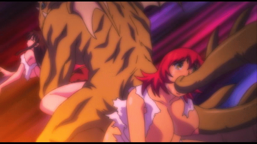 animated animated_gif anthropomorphic bestiality breasts brown_hair brunette dragon female forced gif group_sex hetero heterosexual human large_breasts lizard male monster oral princess_knight_catue rape red_hair reptile sex straight tailsex threesome vaginal