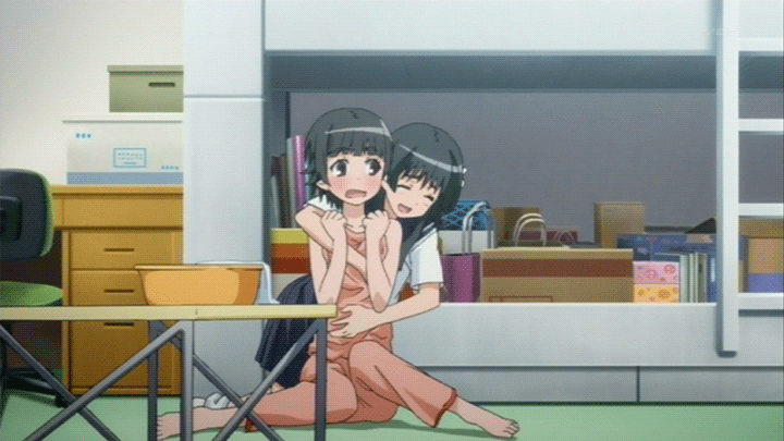 2girls animated_gif saten_ruiko tickling to_aru_kagaku_no_railgun to_aru_majutsu_no_index uiharu_kazari yuri