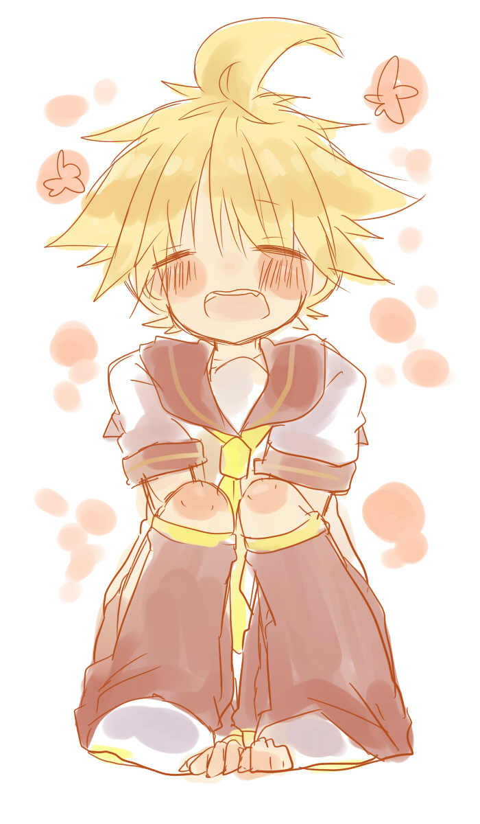 blonde eyes_closed kagamine_len open_mouth tagme vocaloid