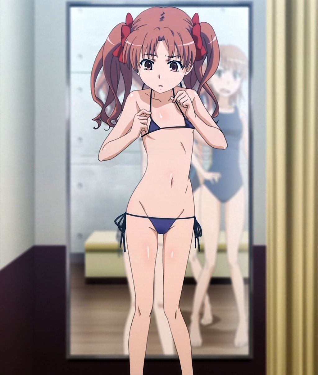 bikini micro_bikini misaka_mikoto mizugi shirai_kuroko to_aru_kagaku_no_railgun