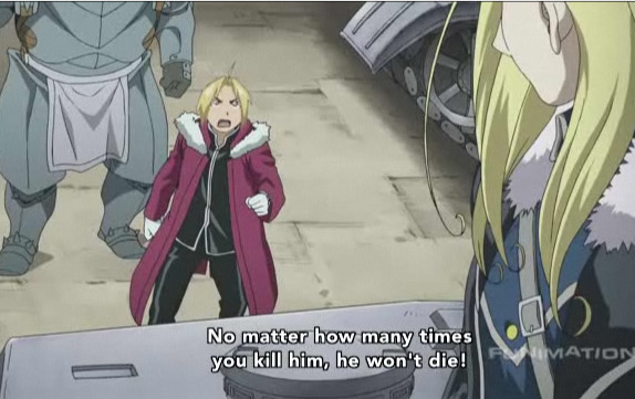 alphonse_elric edward_elric fullmetal_alchemist olivier_mira_armstrong people_die_if_they_are_killed