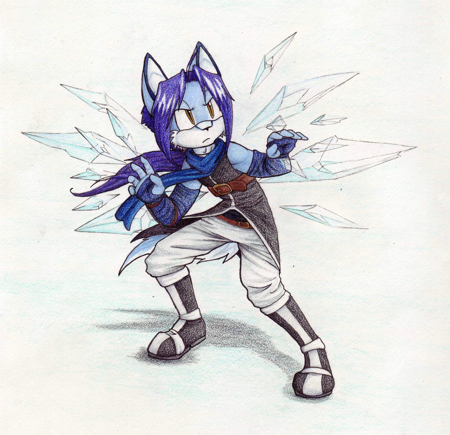 blue caleb_(character) canine ice male scarf solo tsurugiokami