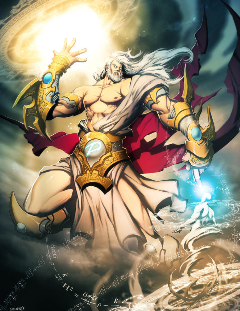 epic genzoman giant god male_focus manly math muscle mythology original solo standing yahweh