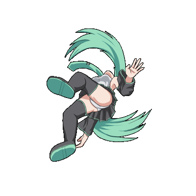 animated animated_gif ass gif girl green_hair hatsune_miku lowres necktie panties skirt spinning tie top-down_bottom-up top_down_bottom_up twin_tails twintails unagi88 underwear vocaloid