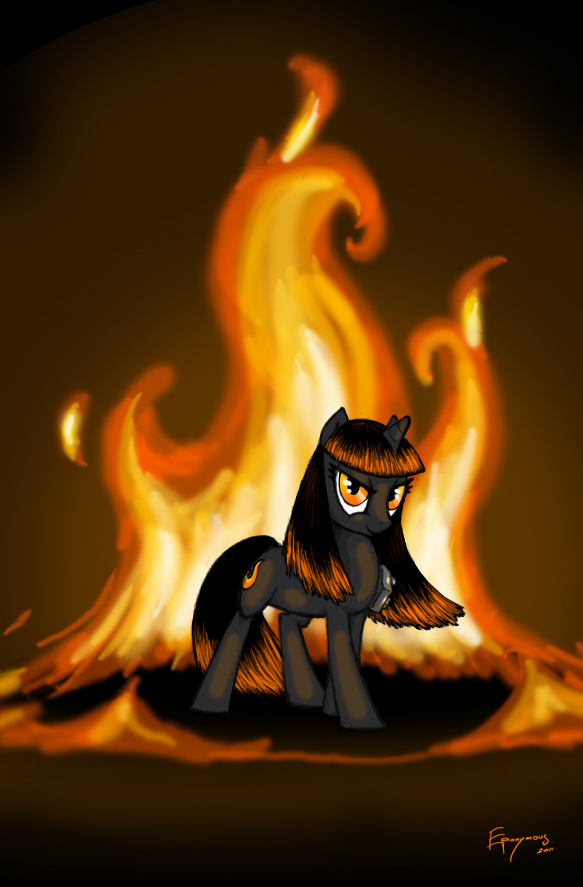 eponymous equine female fire friendship_is_magic horn horse incindia mammal my_little_pony pony solo unicorn