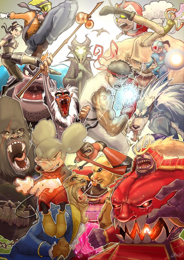 avian beast bird bishamon cammy_white canine capcom darkstalkers disney feral gallon goofy john_talbain jon_talbain living_armor m._bison m_bison maleficent mammal mandrill marvel marvel_vs_disney mega_man_(character) mega_man_(series) megaman mickey_mouse mrs._incredible mulan pete peter_pete_sr. rafiki ryu sagat samurai street_fighter the_incredibles unknown_artist vega video_games viewtiful_joe viewtiful_joe_(series) were werewolf x zangief