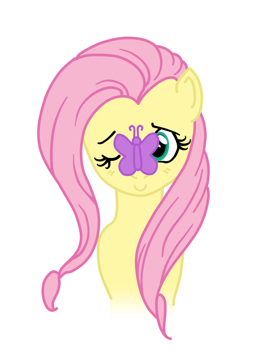 alpha_channel blue_eyes butterfly equine female fluttershy_(mlp) friendship_is_magic horse my_little_pony pegasus pink_hair pony russelh vector
