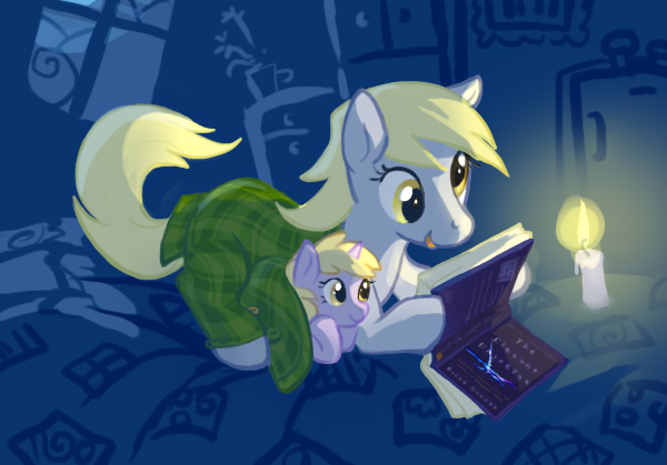 candle cub cute derpy_hooves_(mlp) dinky_hooves_(mlp) equine female feral friendship_is_magic horn horse mammal my_little_pony palestorm pegasus pony unicorn wings young
