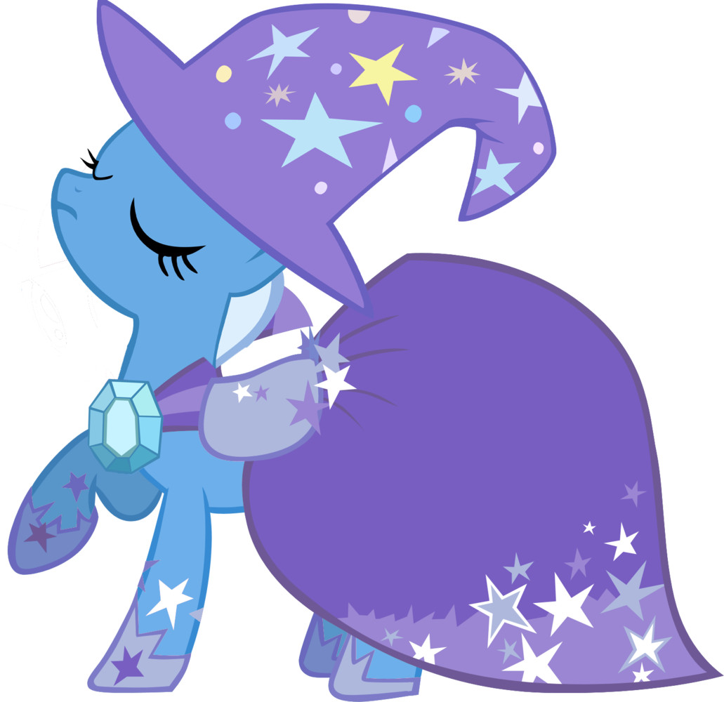 equine female feral friendship_is_magic hat horse mammal my_little_pony plain_background pony solo trixie_(mlp) unicorn unknown_artist white_background