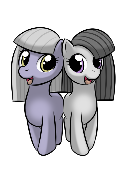 cub equine female feral friendship_is_magic horse inkie_pie_(mlp) kloudmutt mammal my_little_pony octavia_(mlp) pinkie_pie's_sister_(mlp) plain_background pony white_background young