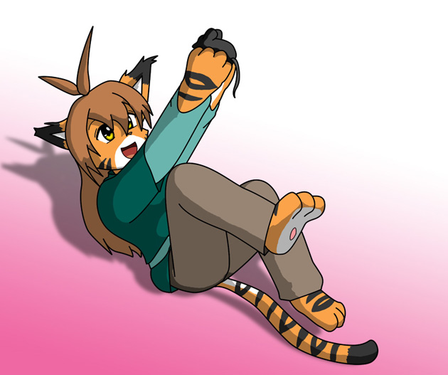 coshi_dragonite feline female flora_(twokinds) mammal mouse rodent solo tiger twokinds