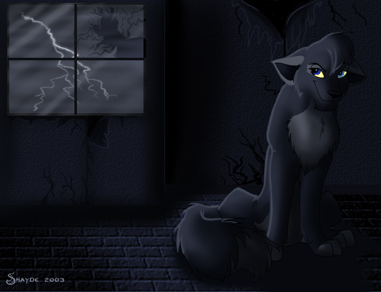 dark female feral inside lightning mammal shayde shayde_(artist) shayde_in_the_dark solo storm wolf