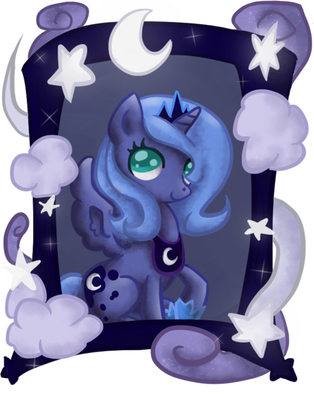 alicorn cutie_mark equine female feral friendship_is_magic horn horse mammal my_little_pony paintroller pegacorn pony princess_luna_(mlp) solo winged_unicorn wings young