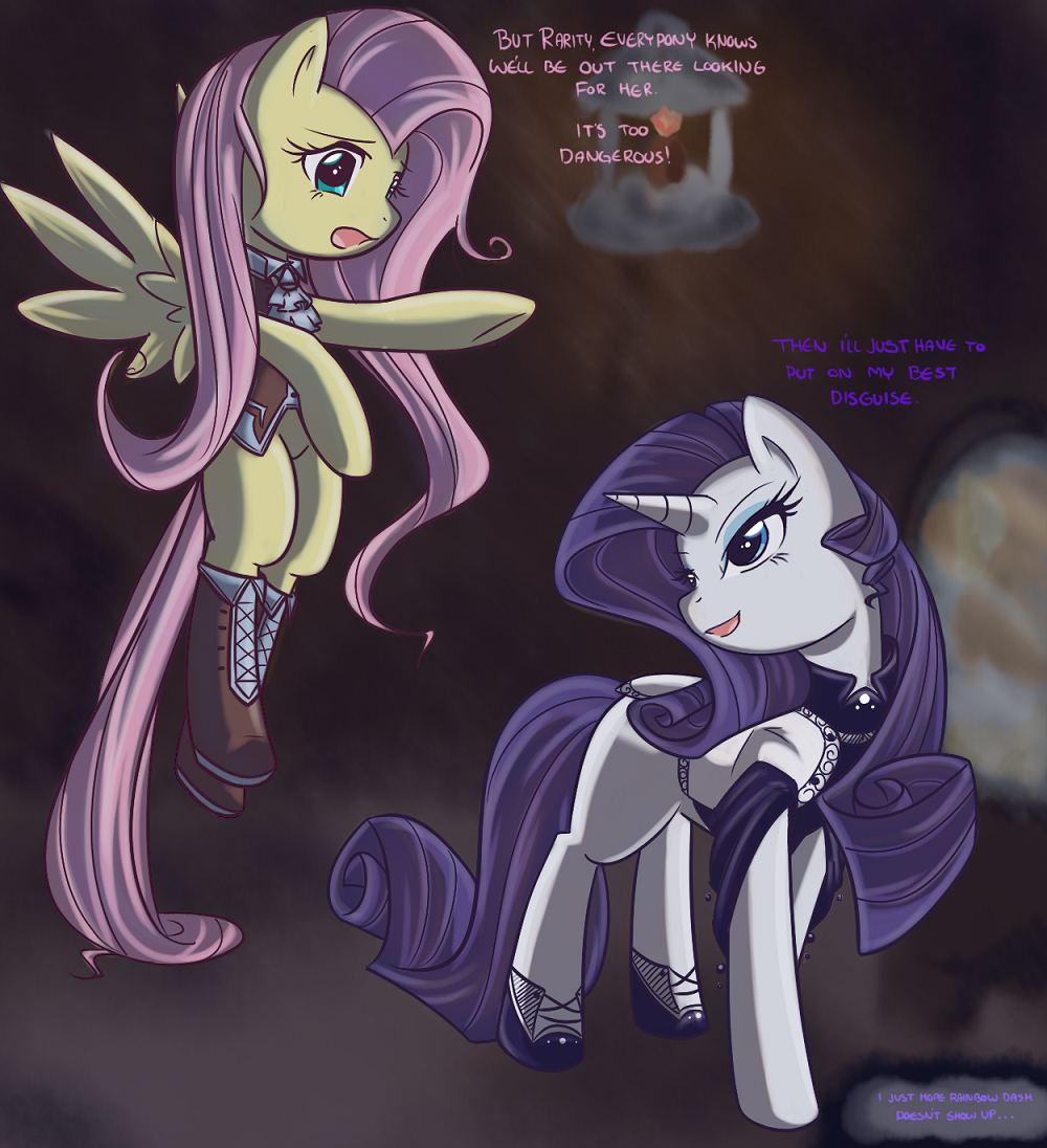 dress duo equine female feral fluttershy_(mlp) friendship_is_magic horn mammal my_little_pony pegasus rarity_(mlp) unicorn wings